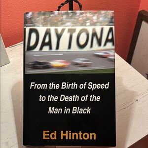Ed Hinton Daytona Racing Book - Black and White Cover